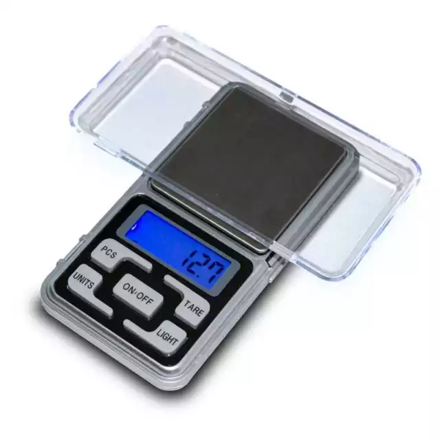 Balanza de Precision 0.1 gr 500 gr Bascula Digital Bolsillo Peso Pocket Scale