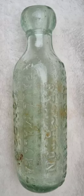 Vintage Hooper Struve & Co Ltd Clear Glass Bottle
