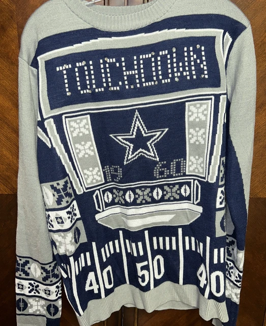 dallas cowboys light up sweater