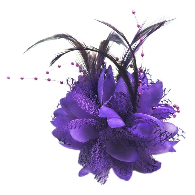per corpetto, spilla, polso, viola Fascinator DIY