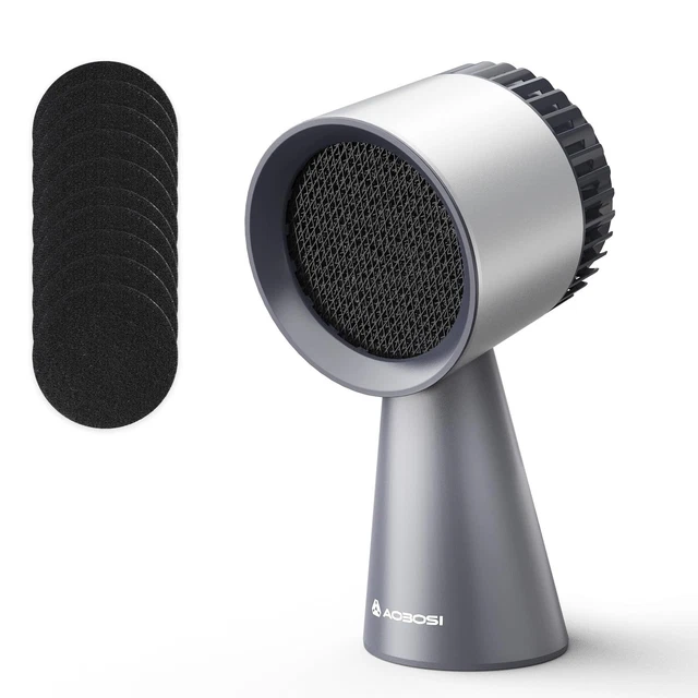 SNDOAS Hotte Aspirante Portable, Mini Hotte Aspirante 180 m³/h Puissance d'aspiration élevée, 3 Vitesses, Mode Recyclage avec Filtre à Charbon, Pour la Cuisine en Plein Air, Les Petites Cuisines, Gris