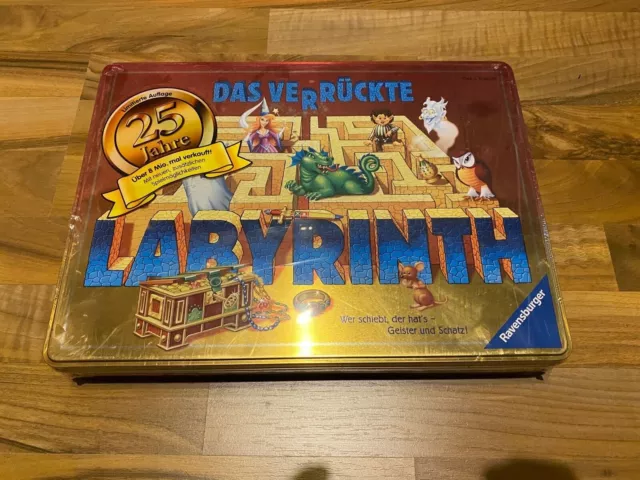 Ravensburger: Das verrückte Labyrinth Jubiläumsedition in Metallbox 25 Jahre Neu