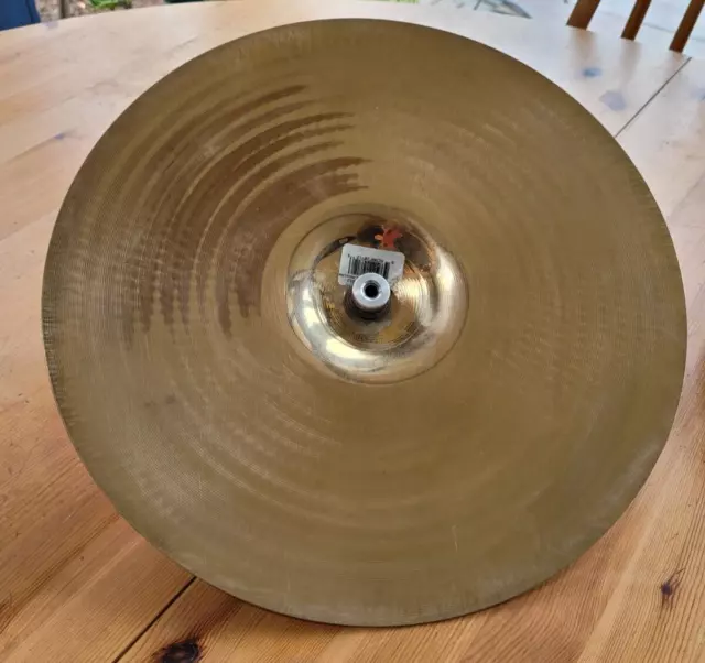 Pair of Zildjian A Custom 14" high hat cymbals, top and bottom, USA made 3