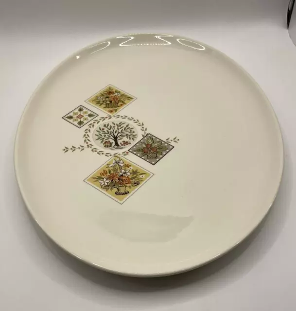 Taylor Smith Taylor Brocatelle Oval Plate Serving Platter 13 1/4 Inch