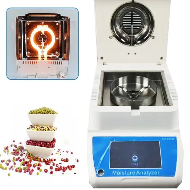 100g/0.001g Plastic Food Tea Fast Halogen Heating Moisture Analyzer Tester Meter