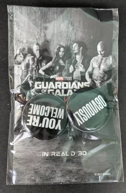 Marvel Studios Guardians of the Galaxy Vol 2 Obviously You're Welcome Pins