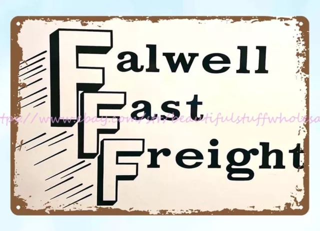 home decor accessories store 1979 FALWELL FAST FREIGHT TRUCKING metal tin sign