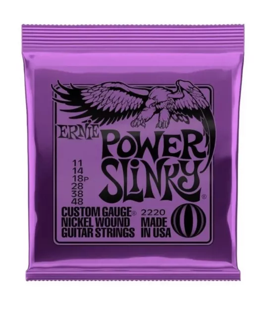 Ernie Ball 2220 Power Slinky 11-48 Electric Guitar Strings *Brand New