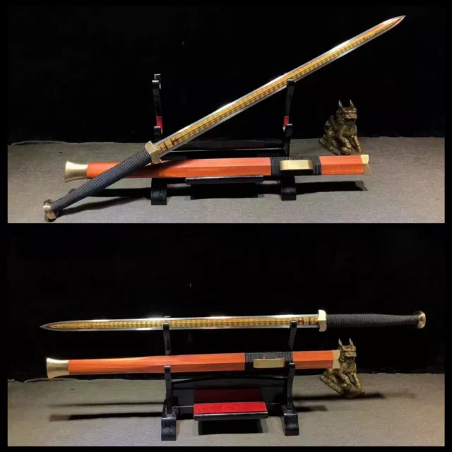 God Dragon Chinese sword Han Jian 1095 High Carbon Steel Battle Ready Handmade