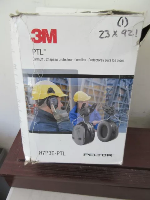 3M PTL PELTOR EARMUFFS SNAP ON HARD HAT HELMET H7P3E-PTL push to listen