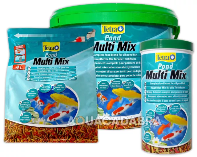TETRA POND MULTI Mix Fish Food 1L 4L 10L 4-in-1 Sticks Flakes Wafer Koi  MultiMix £9.19 - PicClick UK
