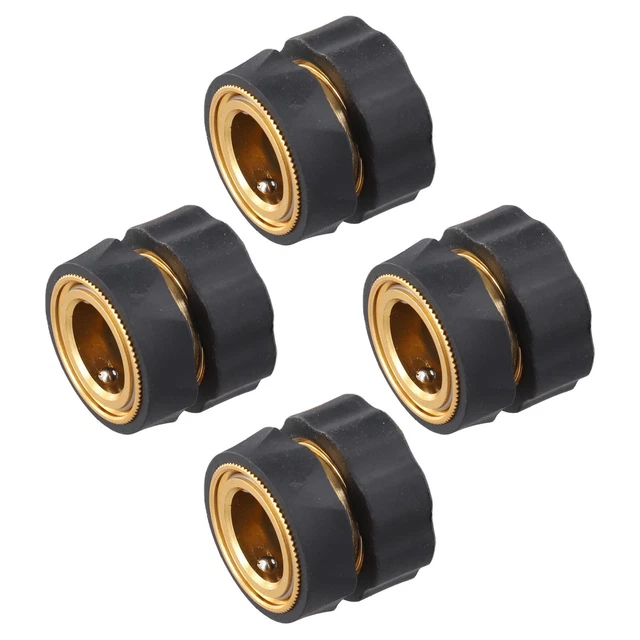 Kichwit Kit Di 6 Raccorderia Per Tubo Da Giardino In Alluminio Con Fascette Stringitubo In Acciaio Inox - Adatto Per Tubi Da 5/8 Di Pollice - 4