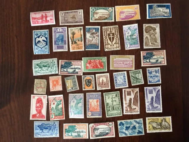 French Overseas Territories Stamps Lot of 76 unused