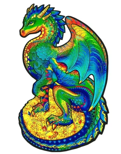 Unidragon Wooden Jigsaw Puzzles King Size Guarding Dragon