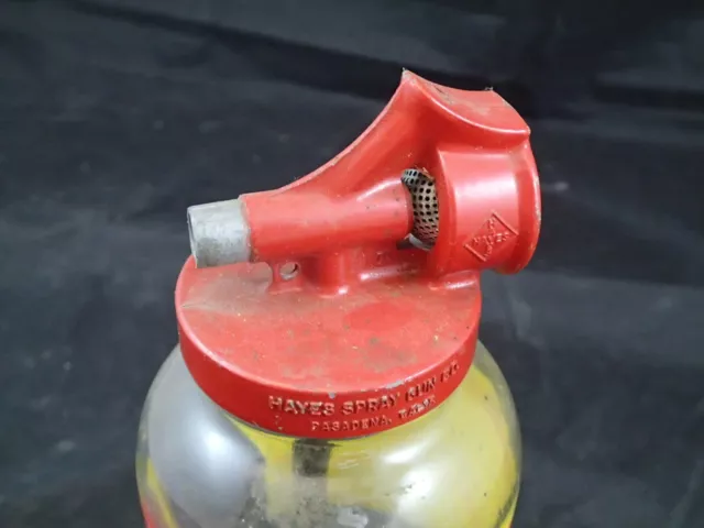 Vtg Ortho Spray-Ette Prato da Campo Spray Vetro Bottiglia Fatto IN USA Hayes Gun 3