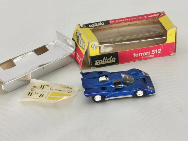 Solido Ferrari 512 Sunoco - Miniature Voiture De Collection - état Correct