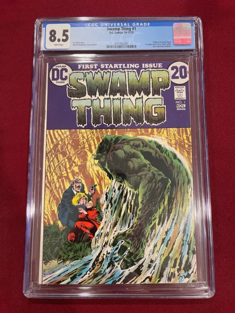 Swamp Thing #1 High Grade Origin Bronze Age Vintage DC Comic 1972 CGC 8.5