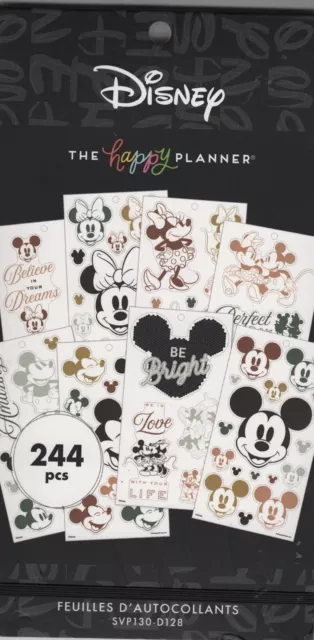 MAMBI Disney Happy Planner Stickers Mickey Minnie Mouse Inspirational Quotes