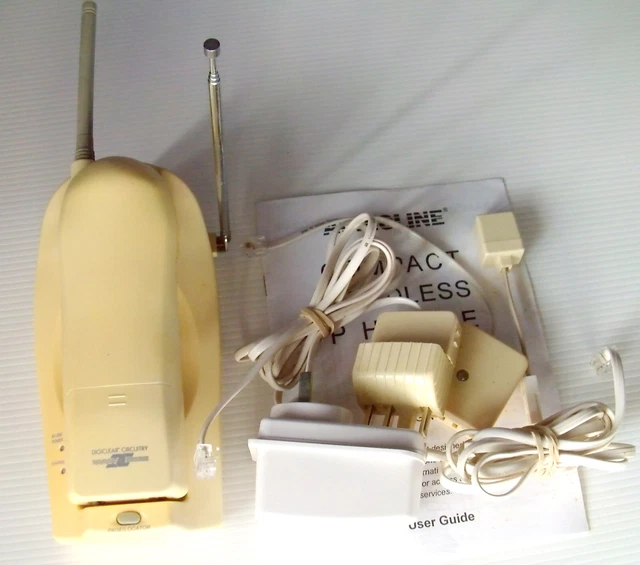 Vintage Audioline Cordless Phone FF788 with Power and Telco Connections / User G