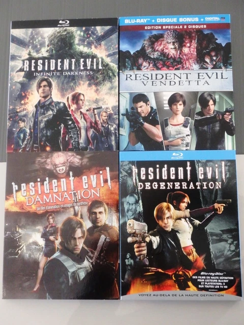 BLU RAY - Resident Evil Infinite Darkness / Damnation / Degeneration