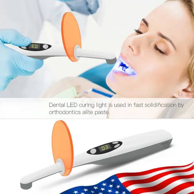 Dental LED Curing Light Cure Lamp LED-B Wireless Cordless Composite Resin FDA-T4