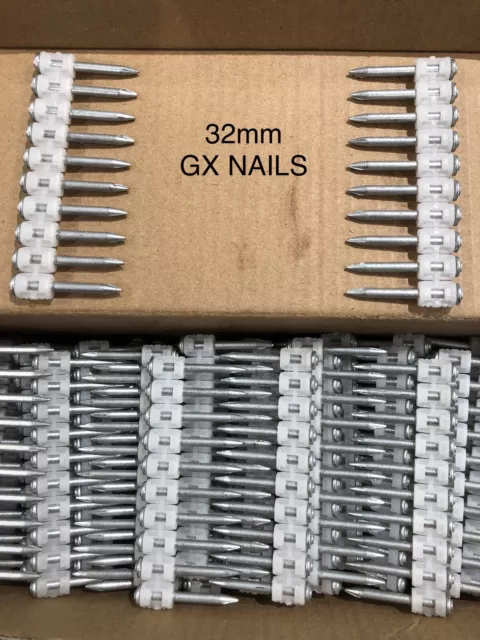 32mm Nails Suitable For Hilti GX100 GX120 GX3 Nail Guns 1 Box - 750 Nails