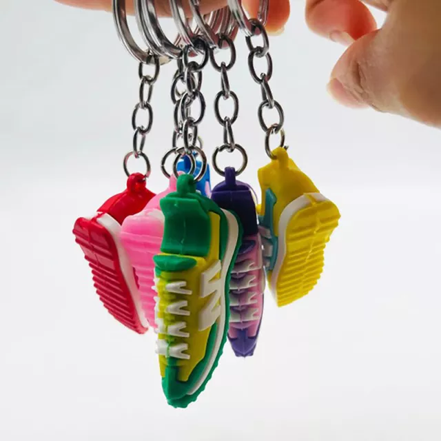 Simulated Shoe Keychain PVC Three-dimensional Sneakers Keychain Bag Pendant BII