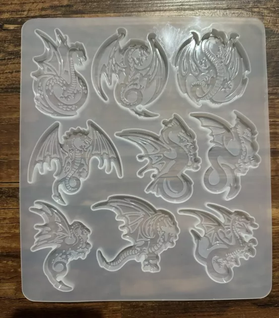 UV Dragon Silicone Mold Silicone Pendant Resin Molds  Making Pendant