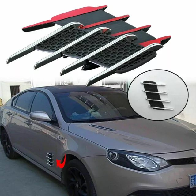 2X AIR VENT Fender Stick On Decal Trim Sticker For Hood Grille Side Door  $13.93 - PicClick