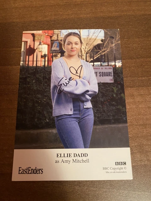 ELLIE DADD as AMY - Hand Signed EASTENDERS BBC 2023 Cast Card 3
