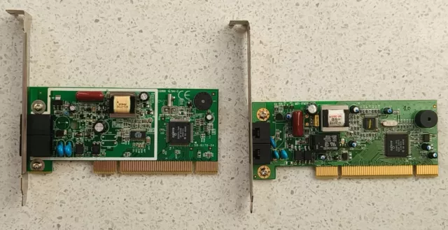 2x 56k V90 PCI Dial up Modems