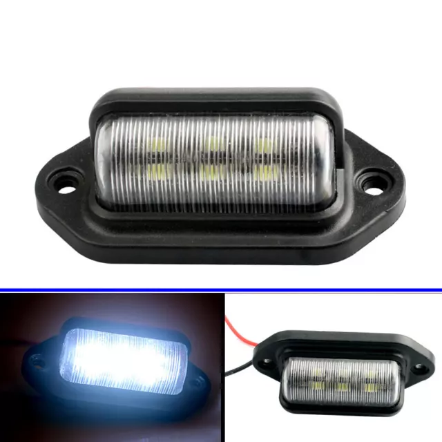 2Pcs Universal Number Plate LED Light Lamp for Car Lorry SUV Trailer Motorcycle