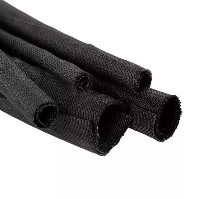 Self-wrap Around Cable Wrap Split Braided Cable Sleeving Auto Harness Protector