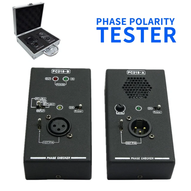 PC218 PHASE POLARITY Test Checker Audio Speaker Microphone Sound Phase ...