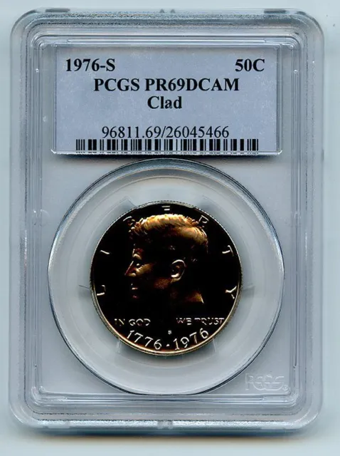 1976 S 50C Kennedy Half Dollar Proof PCGS PR69DCAM