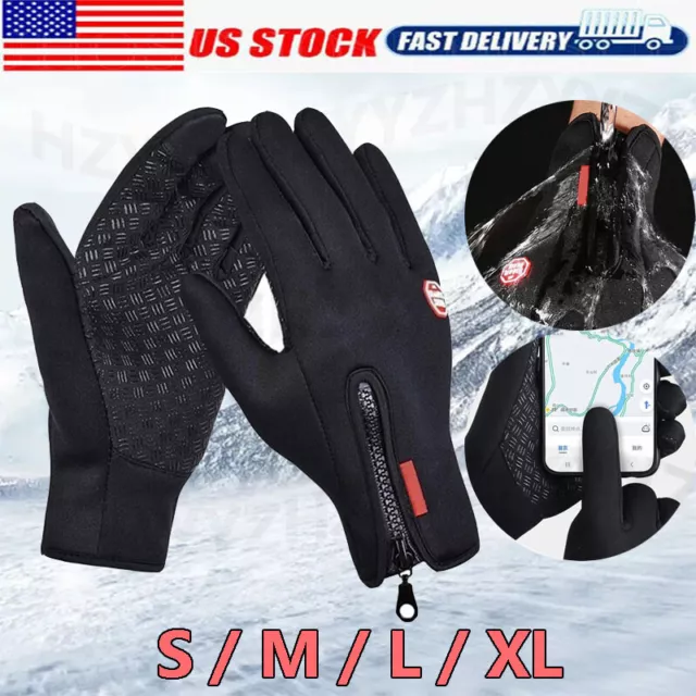 Thermal Windproof Waterproof Winter Gloves Touch Screen Warm Mittens Men Women