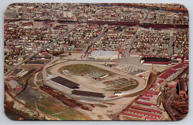 Vintage Canada Postcard Aerial View Calgary Stampede Grounds Alberta