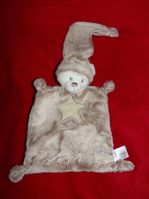 Doudou Nicotoy Simba Toys Kiabi Lapin Plat Gris Blanc Etoile Argent Etat Neuf