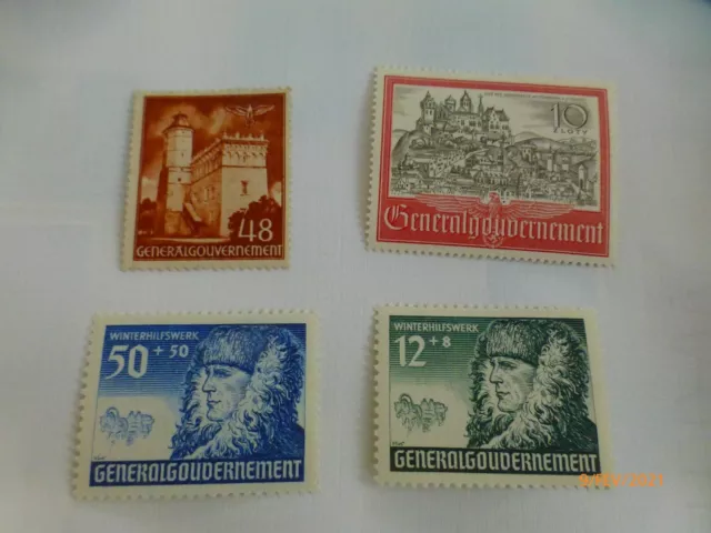 10 Zloty Deutsches Reich Generalgouvernement Winterhilfwerk Briefmarken Brief