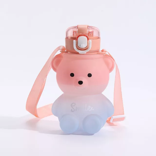 Kids Sport Drink Kettle Bear Cup Portable Travel Mug Cute Water Bottle 80*e*