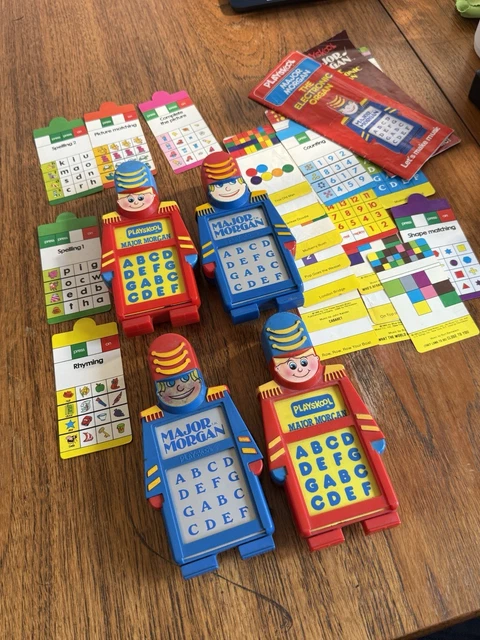 VINTAGE PLAYSKOOL MAJOR MORGAN 10 Cards Electronic Organ Toy