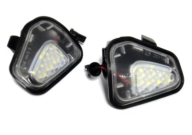 2x LED Side Under Mirror Puddle Light For VW Scirocco III Passat B7 CC Jetta Eos 3