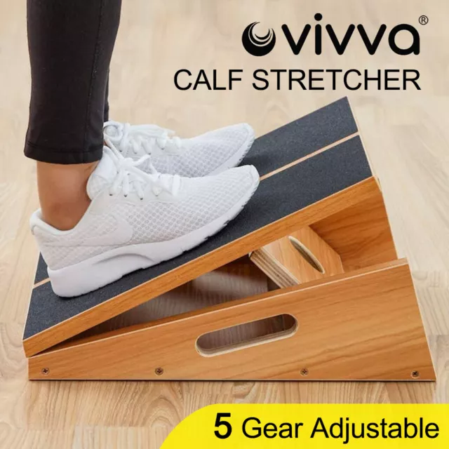 Adjustable Non-Slip Wooden Slant Board Incline Board Calf Stretcher Gym Exercise