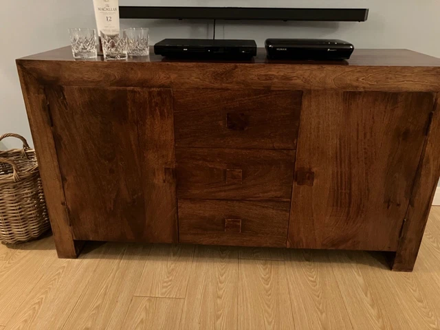 mango wood sideboard cabinet