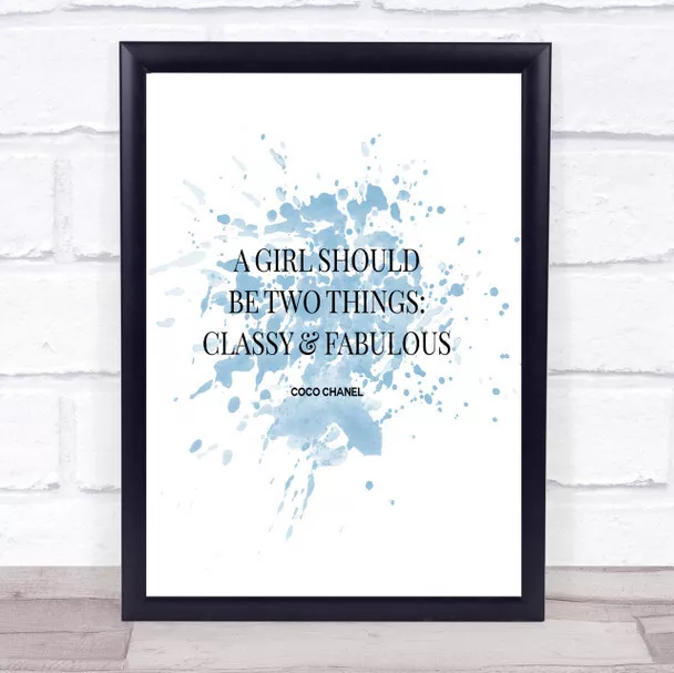 COCO CHANEL FASHION Fades Only Style Remains The Same Quote Typograhy Word  Print £5.99 - PicClick UK