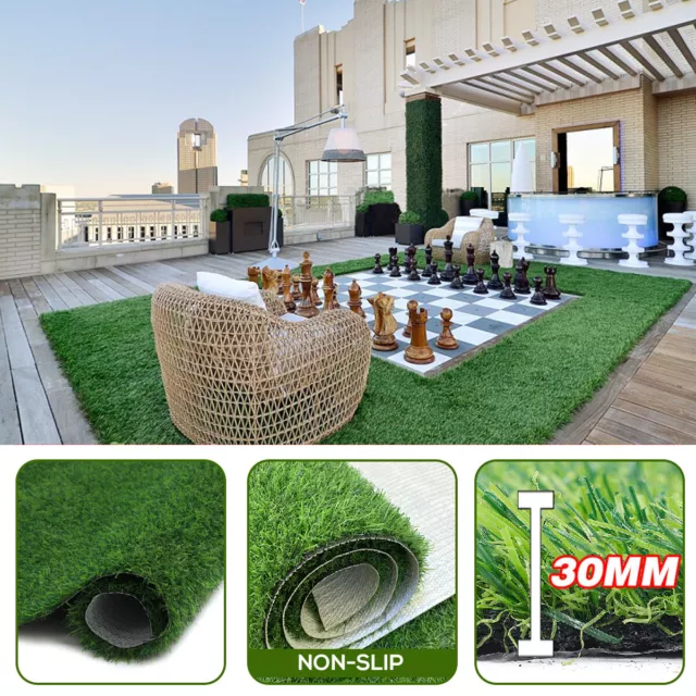 Artificial Grass Mat Synthetic Landscape Fake Lawn Pet Dog Turf Garden