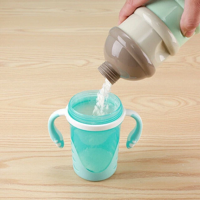 Caja de leche en polvo portátil multicapa para bebé dibujos animados recipiente fórmula