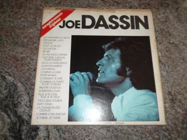 COFFRET 3 DISQUES LP VINYLES 33 TOURS JOE DASSIN ça m'avance à quoi