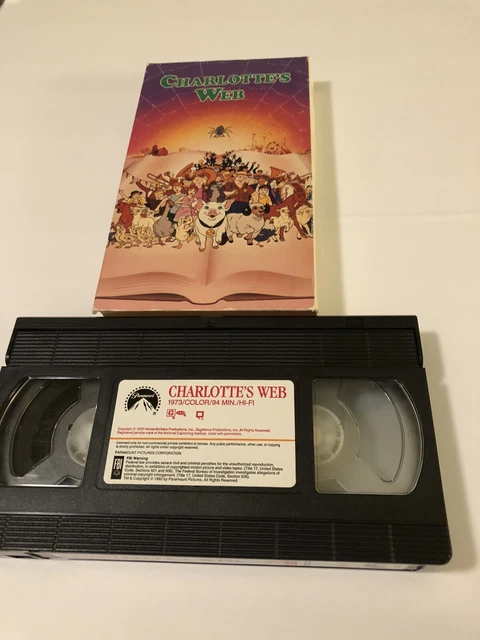CHARLOTTE'S WEB VHS 1993 Paramount McDonald's Promo Vintage Animated