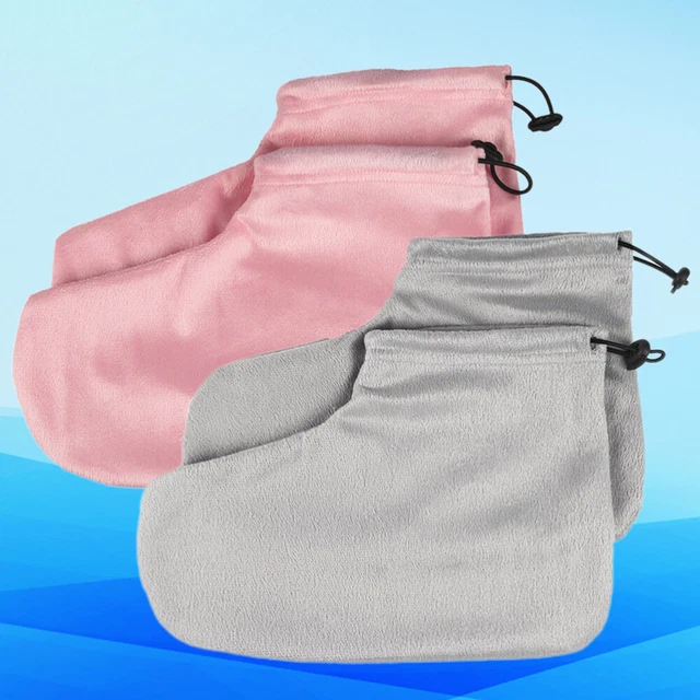 Calze Idratanti Paraffina Cera Stivaletti Cera Guanti Bagno Rosa